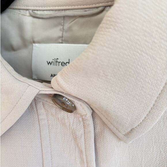 Aritzia Wilfred Women’s Cropped Jacket Blush Beige 2us – Excellent Condition - Picture 3 of 7